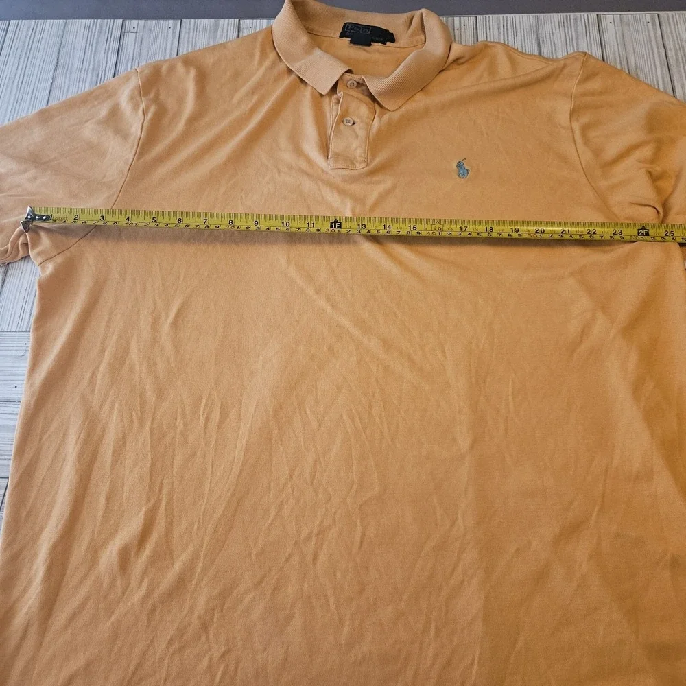 Ralph Lauren Shirt Mens Extra Large XL Orange Short Sleeve‎ Polo Golf